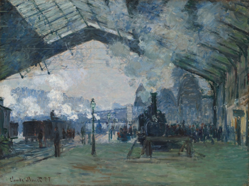 Claude Monet Arrival of the Normandy Train, Gare Saint-Lazare
