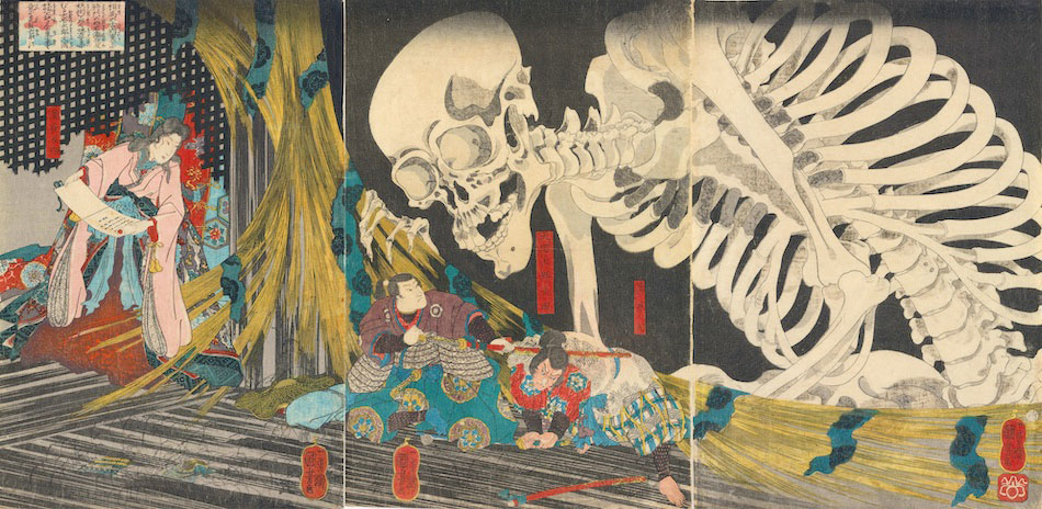 Utagawa Kuniyoshi Takiyasha the Witch and the Skeleton Spectre