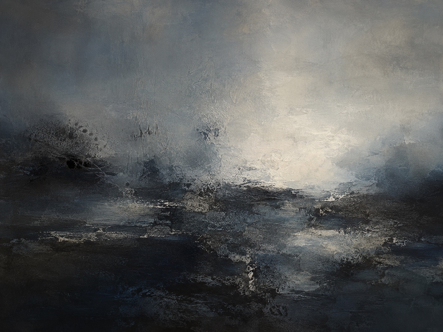 Abstract night atmosphere for Zao Wou-Ki feature